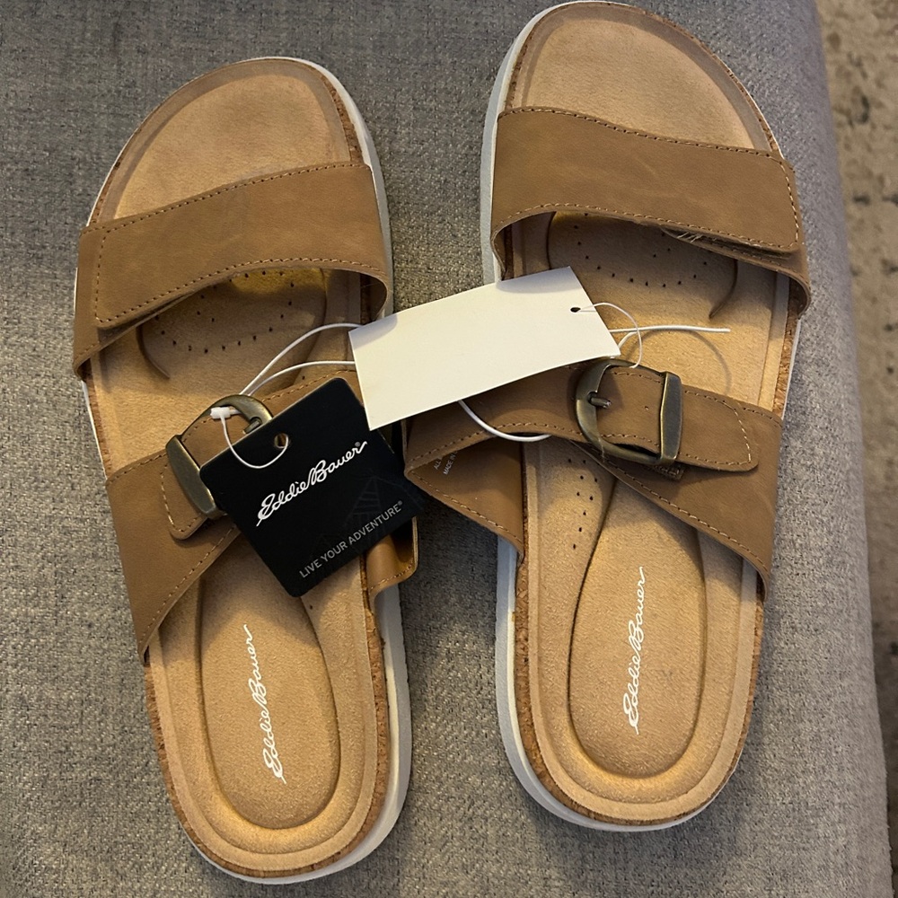 Eddie Bauer Tan Sandals with Buckle